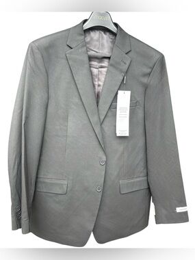 Calvin Klein Men's Black Two-Button Sport Coat